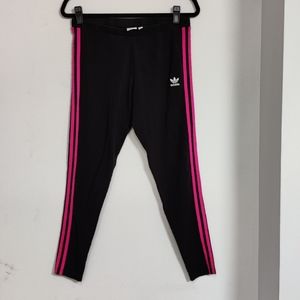 adidas Originals Black and Pink Leggings